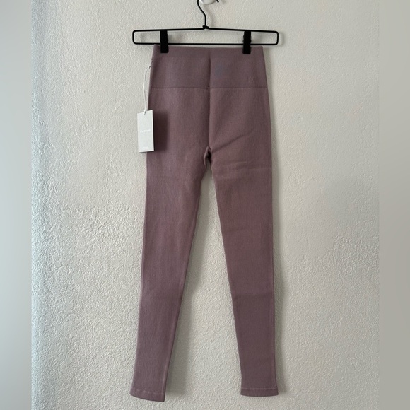 NWT Everlane The Seamless Leggings in Dusty Lavender Purple Full Length Cotton - Picture 5 of 15